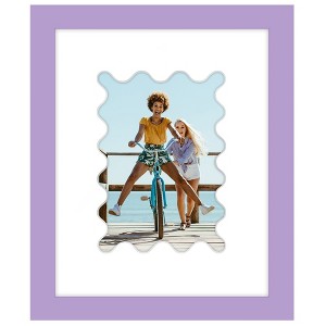 Americanflat Picture Frame with Oval Mat Insert and Shatter-Resistant Glass - Signature Collection - Photo Frame for Wall Display - 1 of 4
