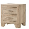 NicBex Nightstand with Drawers,Side Table with Wood Tapered Legs and Finish,Modern Bedside Table for Bedroom,Living Room - 2 of 4