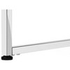 Vynxaria 48" White Laminate Chrome Metal Computer Desk Modern Home Office Workstation with Storage Drawers - 2 of 4