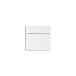 LUX 6 1/2 x 6 1/2 Square Envelopes 2 11/16 x 3 11/16  White Linen 8535-WLI-50 - 1 of 1
