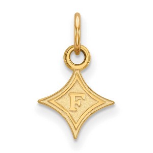 Black Bow Jewelry 10k Yellow Gold Furman Paladins NCAA Extra Small Pendant - 1 of 3