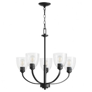 Quorum Lighting Reyes 5 - Light Chandelier in  Textured Black - 1 of 3
