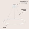 JONATHAN Y Brice Modern Contemporary Metal Round Dimmable Integrated LED Pendant - 4 of 4