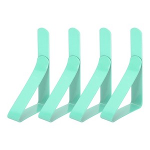 Unique Bargains Stainless Steel Windproof Anti-Rust Tablecloth Clips 4 Pcs - 1 of 4