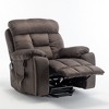 Electric Lift Massage Recliner With Heating Function And Side Pocket - ModernLuxe - image 3 of 4