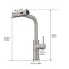 Brushed Gold Kitchen Faucet with Pull-Down Sprayer - 4 of 4
