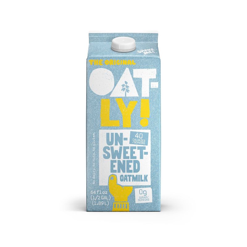 Oatly Oatmilk Unsweetened - 64 oz, 1 of 9