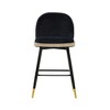 TOV Furniture Harley Velvet Stool - 3 of 4