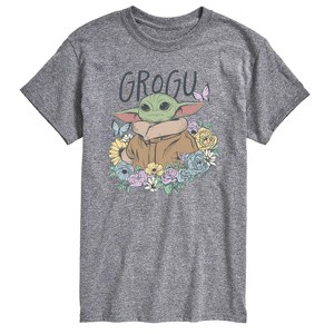 Men's - The Mandalorian - Floral Spring Grogu Short Sleeve Graphic T-Shirt - 1 of 4