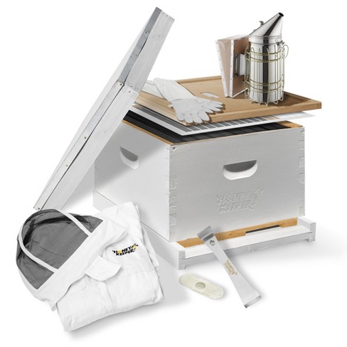 Honey Keeper Starter Beehive Kit (1 Deep Hive Body) With Starter ...