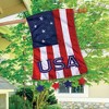 Patriotic Applique House Flag USA Stars & Stripes 28" x 40" Briarwood Lane - 4 of 4