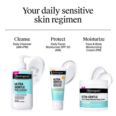 Neutrogena Ultra Gentle Daily Cleanser Foaming Formula - 8.5 fl oz: No Fragrance Added, Paraben-Free, For Normal and Sensitive Skin