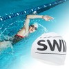 Unique Bargains Silicone Waterproof Letter Swim Cap 1 Pc - 2 of 4