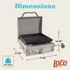 LoCo Cookers 1-Burner SmartTemp Tabletop Griddle, Runs on 1lb Propane Cylinders, 16" - 2 of 4