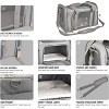 Cat Carriers Dog Carrier Pet Carrier For Small / Medium Cats Dogs Puppies (Up To 15lbs), TSA Airline Approved Small Dog Carrier Soft Sided - 3 of 4
