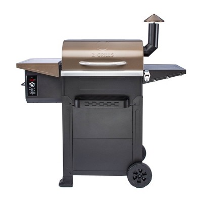 ZPG-6002B Brown Wood Pellet Grill with Rotisserie