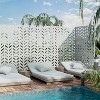 SpassWay 72"H 47"W Outdoor Metal Garden Trellis Privacy Screen Lattice Panel Indoor Room Divider - 3 of 4
