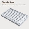 COZONY Non-Slip Rectangular Shower Pan, Left Drain Fiberglass Base Stainless Steel Drain Cover Single Threshold - 3 of 4