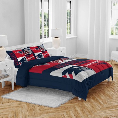 NFL New England Patriots Block Logo Queen Bed in a Bag - 3pc — фото 3