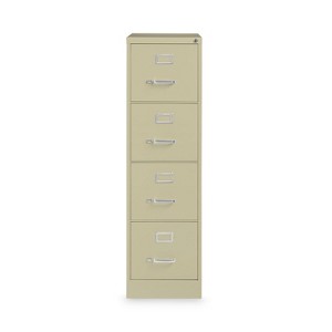 Alera Four-Drawer Economy Vertical File, Letter-Size File Drawers, 15" x 22" x 52", Putty - 1 of 1