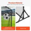 VEVOR Soccer Rebound Trainer, 6x4FT Iron Soccer Training Equipment, Sports Football Rebounder Wall, Double-Sided Rebounding Net, Easy Assembly - 4 of 4
