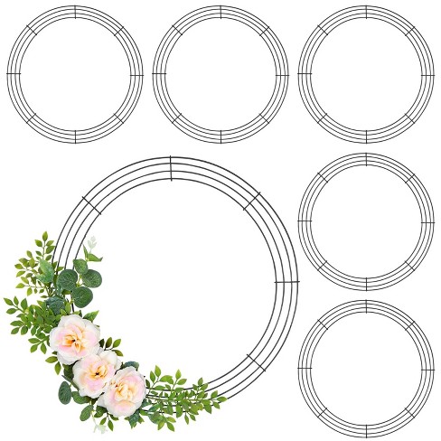 Rose svg circle wreath, spring flowers frame, floral svg