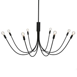 LNC Dolohovstrout 8 -Light  41.3" Modern Candle Oversized Chandelier,Black - 1 of 1
