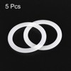 Unique Bargains Coffee Machine Replacement Parts Silicone Rings White 5 Pcs - 3 of 3