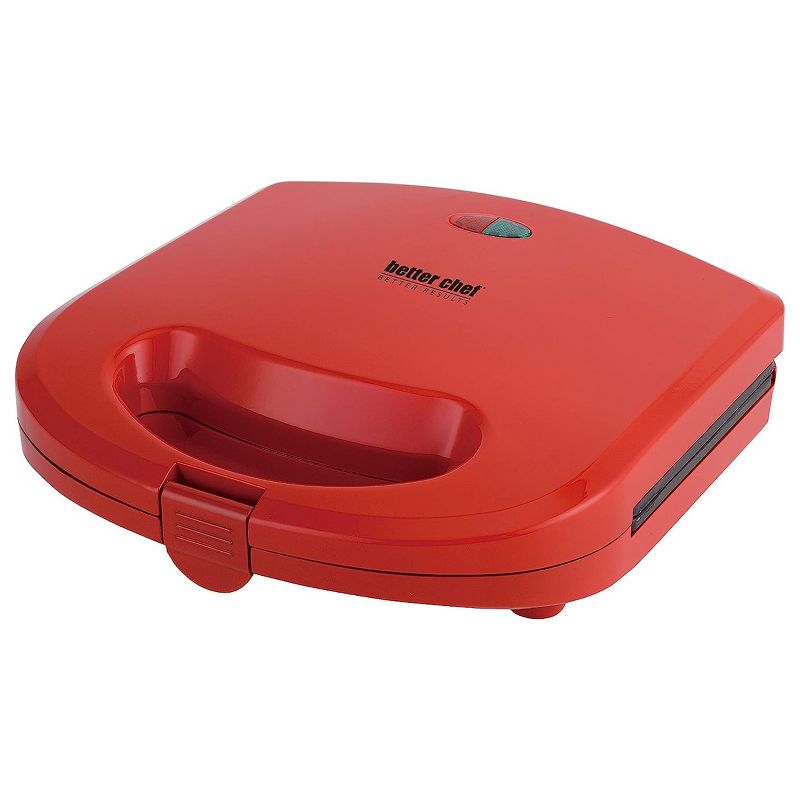 Better Chef Electric Nonstick Waffle Maker in Red, 1 of 6