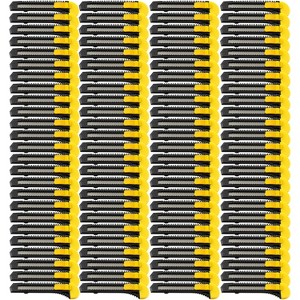 MotoProducts Bulk 6" Box Cutters Black with Snap-Off Blades and Safety Locks - 1 of 3