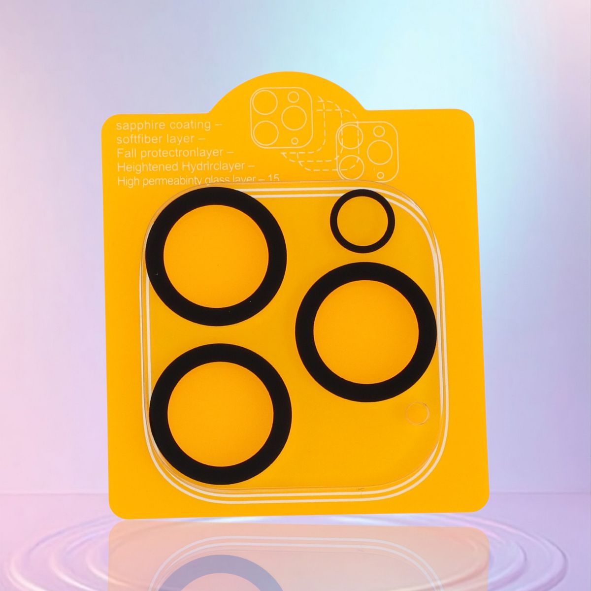 Unique Bargains Cell Phone Camera Cover 5H Glossy Camera Protector Glass Translucent & Black 1 Pcs - thumbnail 8