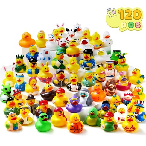 120pcs Rubber Ducks Mini Rubber Duckie Toys With Carry Bag For Kids Baby Bath Shower Toys Birthday Gifts Summer Beach Pool Activity Party Favors Target
