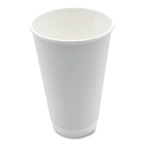 Boardwalk Paper Hot Cups, Double-walled, 16 Oz, White, 25/pack : Target