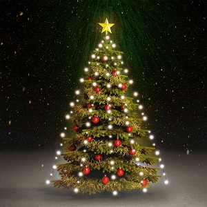 vidaXL Christmas Tree Net Lights with 180 LEDs Cold White 70.9" - 1 of 4
