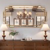 Gold Traditional Mirror Wall Art Decorative Beveled Full Length Mirror Home Decor Bathroom Living Room Bedroom Kitchen - 2 of 4