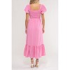 August Sky Women's Smocked Empire Waist Midi Dress - 2 of 4
