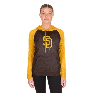 MLB San Diego Padres Women's Lightweight Hooded Sweatshirt - 1 of 4
