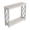 Galano Heron 38.1 in. Standard Rectangle Wood Console Table in Knotty Oak, Dusty Gray Oak - 4 of 4