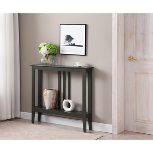 Kings Brand Furniture - Balfour Narrow Console Table with Shelves for Entryway, Hallway, Living Room, or Foyer. - 1 of 4