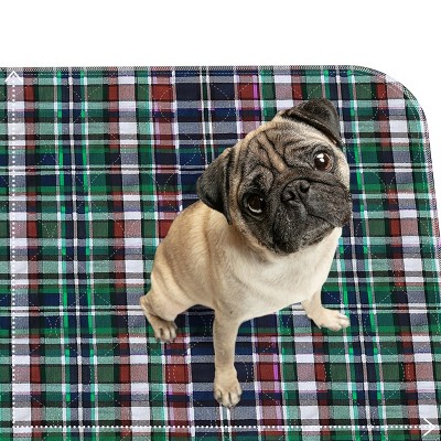 MaxProtect Highland Plaid Reusable Waterproof Pee Pads, 18" x 24", 3 Pack