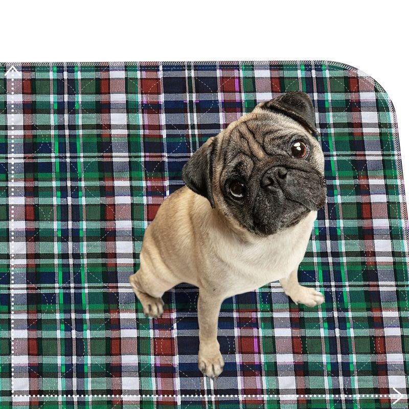 MaxProtect Highland Plaid Reusable Pee Pads for Dogs, Training Underpads - 18" x 24", 5 of 9