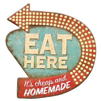 Eat Here Wall Décor (16"x15") - 3R Studios