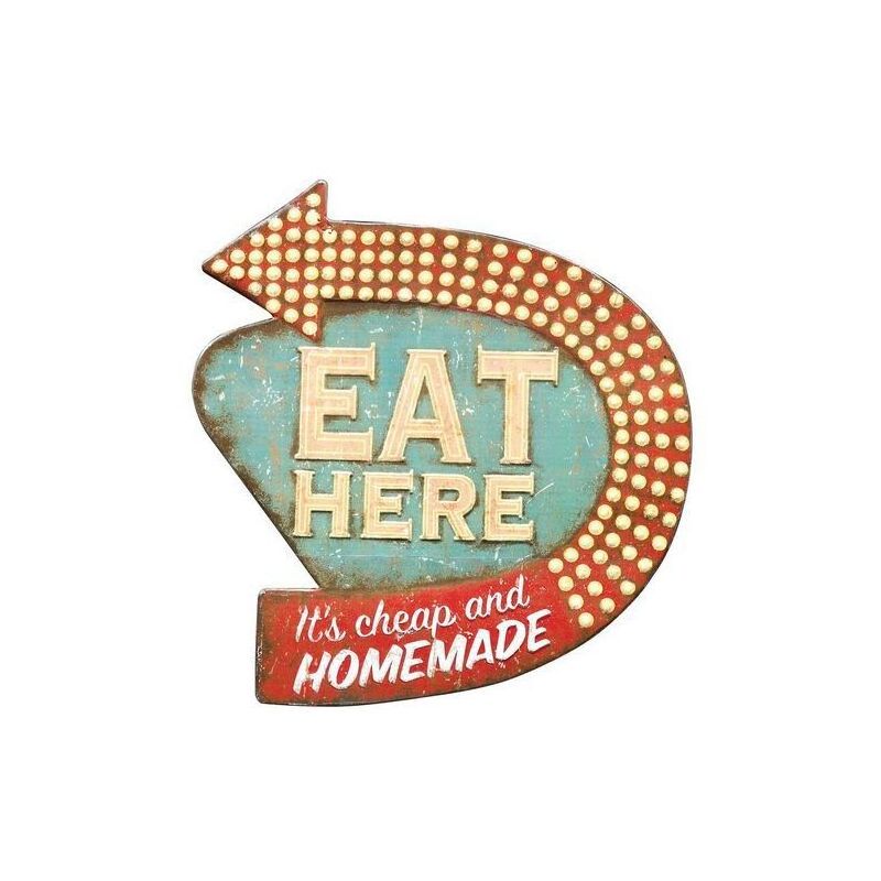 Eat Here Wall D&#233;cor (16&#34;x15&#34;) - Storied Home, 1 of 8