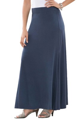 Jessica London Women's Plus Size Everyday Stretch Knit Maxi Skirt