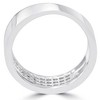 Pompeii3 1/2Ct Round Diamond Pave Wedding Anniversary Ring 10K White Gold Lab Created - 2 of 4