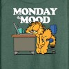 Women's - Garfield - Monday Mood Lightweight French Terry Wide Neck Long Sleeve Graphic Shirt - 2 of 4