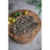 Gulches 24.8x17.3x2" Gold Monstera Leaf Wall Décor - 3 of 4