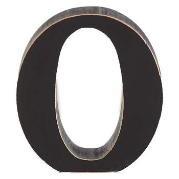 The Lakeside Collection Decorative Wooden Letter O for Hanging as Wall Accent or Kid Bedroom