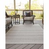 Unique Loom Outdoor Striped Maia Striped Woven Area Rug - 4 of 4