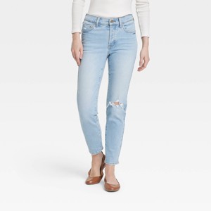 Women's Mid-Rise 80's Slim Fit Jeans - Universal Thread™ - 1 of 4